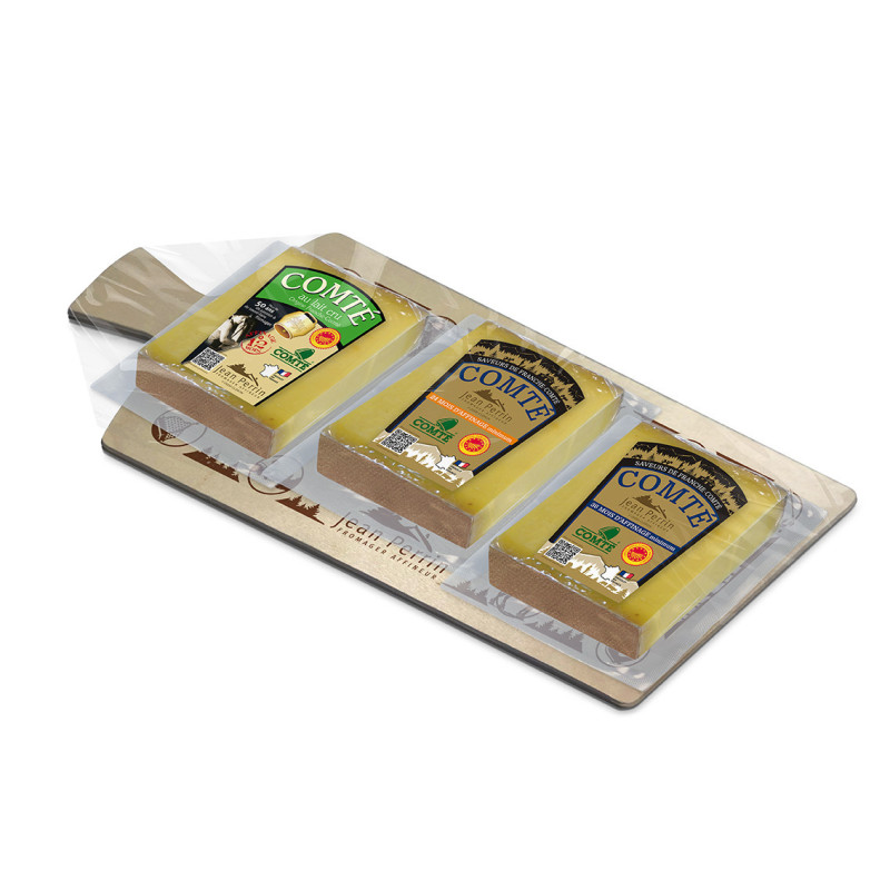 La planche du Fromager n°XXIV 300g (Comté 12m-Comté 24m-Comté 36m) La planche du Fromager n°XXIV 300g (Comté 12m-Comté 24m-Comté 36m)