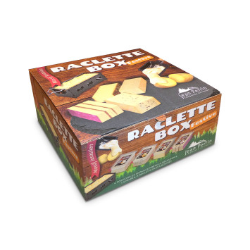 Box Festive - 4 lingotins pour raclette + 1 appareil à bougies (Nature/Moutarde/Ortie-Paprika/Griotte)