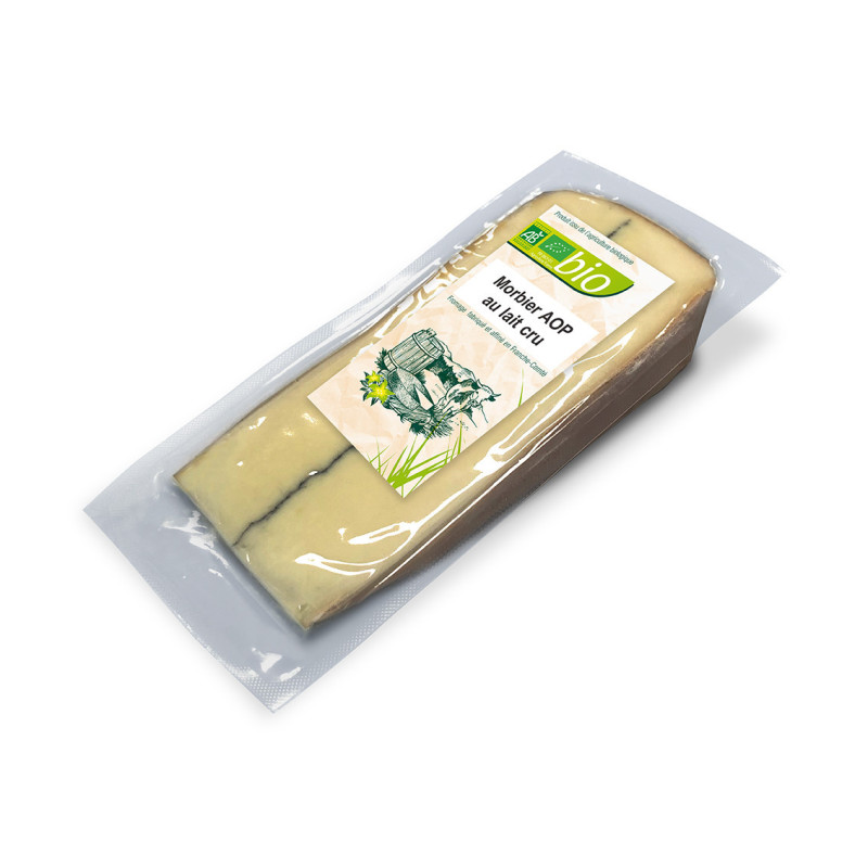 Morbier AOP au lait cru Bio - Portion thermosouple de 200g