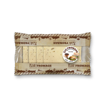 Festi-Fromage au Poivre 120g pour burger et sandwich - 4 tranches de 30g