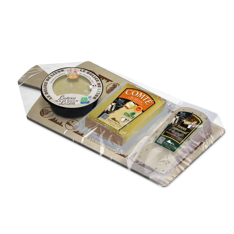La planche du Fromager n°XIX 280g (Délice de Lizon-Comté 6m-tomme truffes)